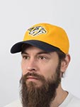 Бейсболка AMERICAN NEEDLE арт. 40742B-NAP Nashville Predators Blue Line NHL (желтый / темно-синий)